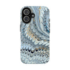 Light Blue Frost Marbled Tough Phone Case - Dual Layer