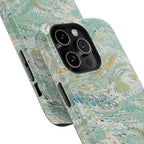 Mint Green Marbled Swirl Phone Case - Dual Layer