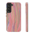 Pink Pastels Feather Marbled Vintage Design iPhone 16 + Samsung + Apple + Google - all models