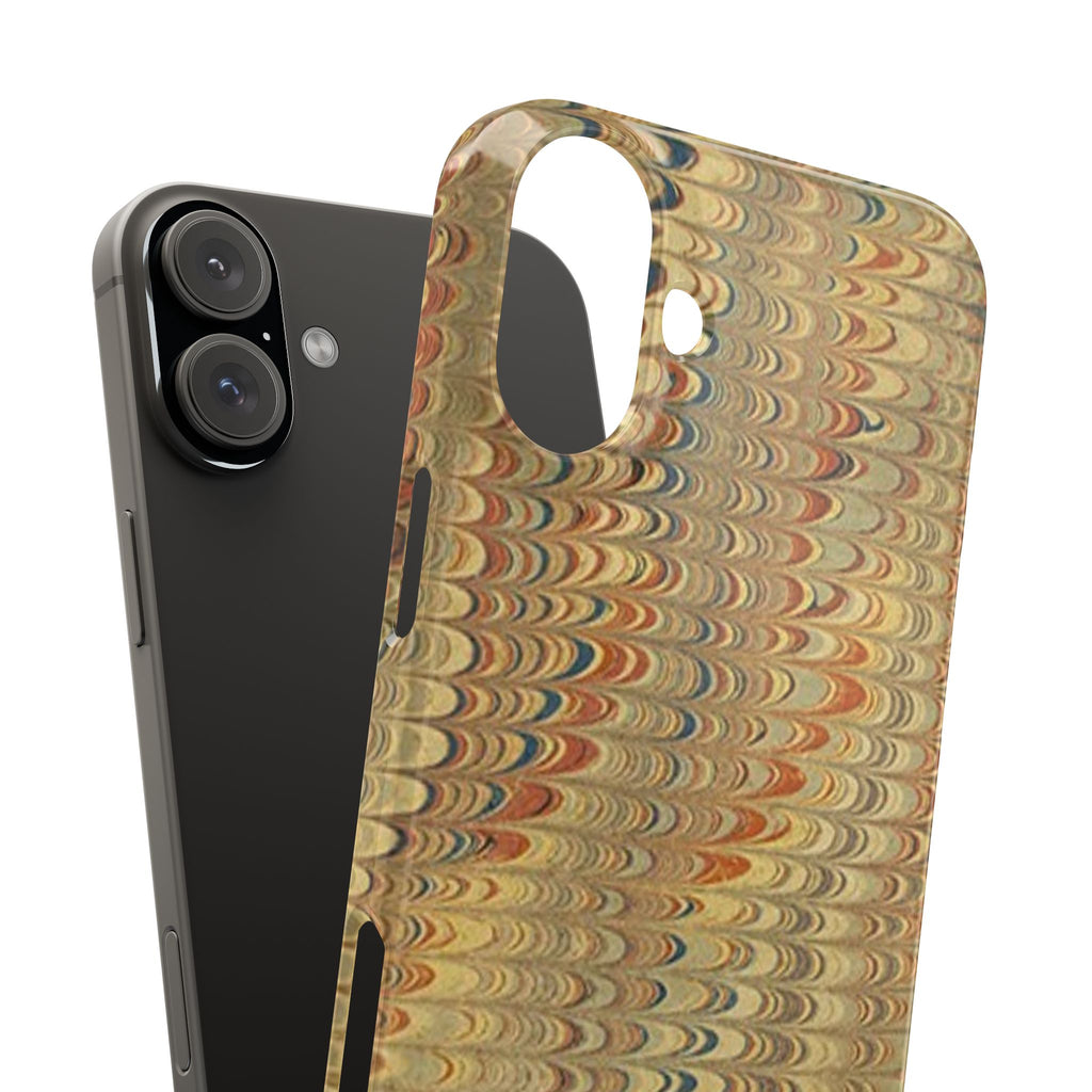 Phone Cases - Golden Fall Neutrals Italian Marbled Design, Gift for Art Lovers, Customizable and Stylish