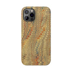 Phone Cases - Golden Fall Neutrals Italian Marbled Design, Gift for Art Lovers, Customizable and Stylish
