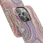 Pink and Lavender Marbled Swirl Phone Case - Single Layer Slim Case