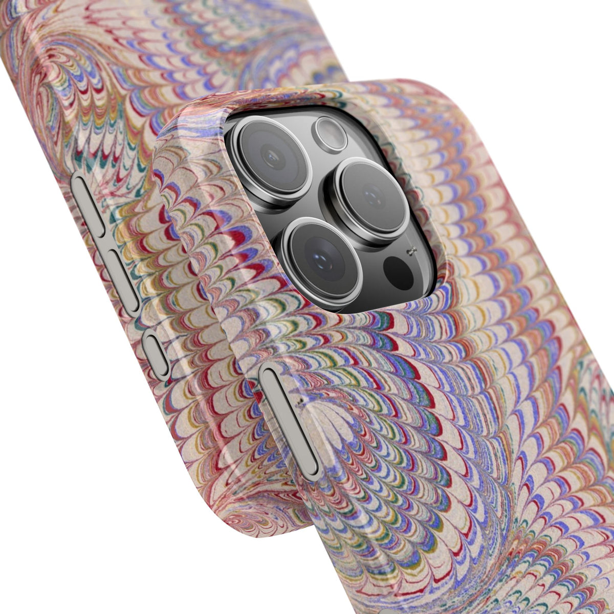 Pink and Lavender Marbled Swirl Phone Case - Single Layer Slim Case