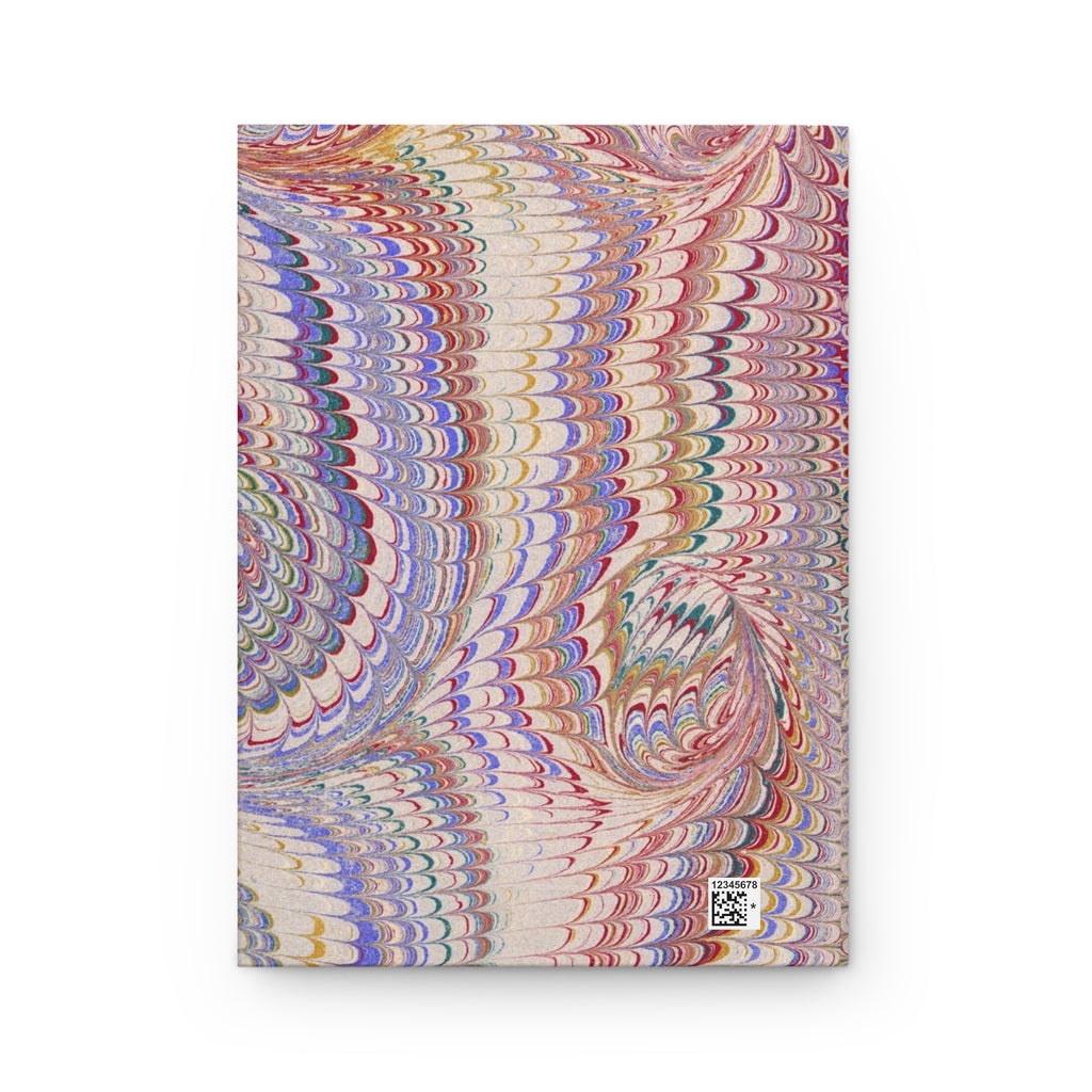 Pastel Pink Vintage Italian Marble Hardcover Journal Matte, Hand-Painted Design, Artistic Notebook, Writing Diary, Lined - Unique Gift