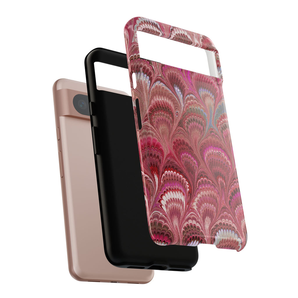 Shades of Pink Marbled Phone Case — Tough Protective Phone Cover