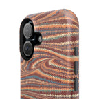 Neutrals Burgundy, Beige, Rust Hues Italian Vintage Marble Design Phone Case for Apple + Samsung