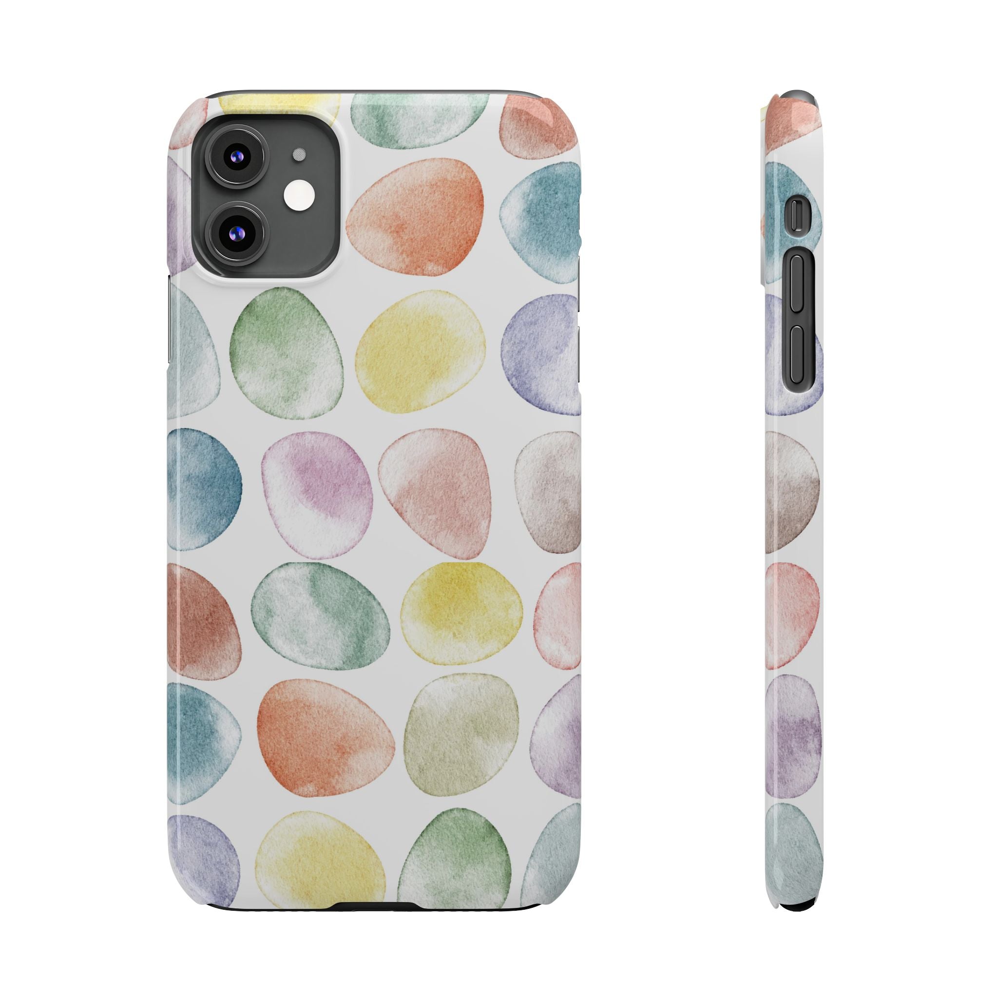 Colorful Watercolor Organic Circle iPhone 17 + many models Phone Cases