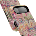Marbled Pastel Pink and Green Impact-Resistant Phone Case for Apple + Samsung