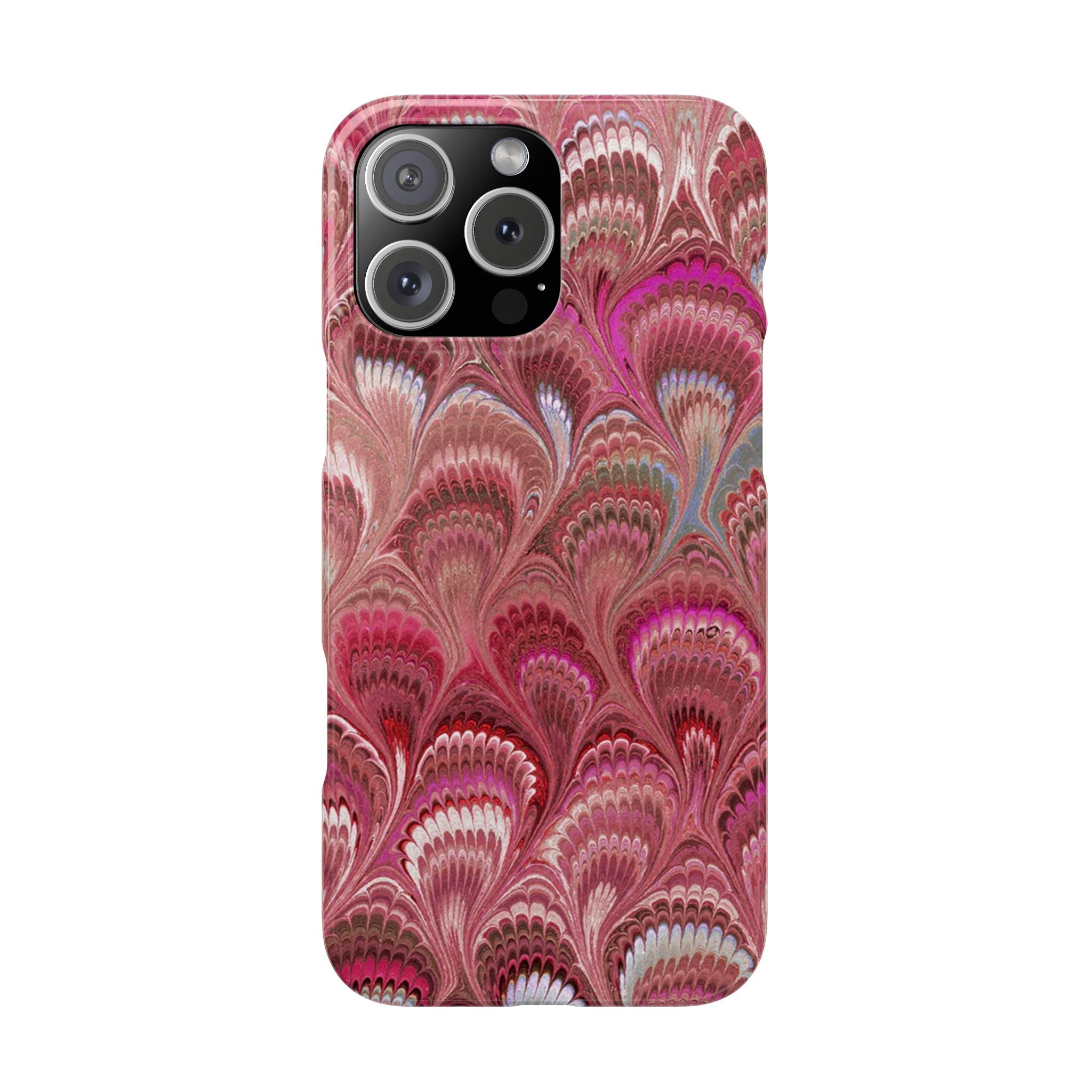 Shades of Pink Marbled Phone Case — Tough Dual Layer Phone Cover