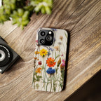 Floral Phone Cases, Slim Protective Cover, Pressed Flowers Design, iPhone 17 Case, Botanical Phone Accessories, Floral Theme Phone Case