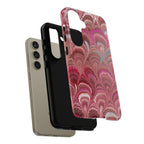 Shades of Pink Marbled Phone Case — Tough Protective Phone Cover