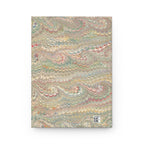 Beige Pastel Feather Marble Hardcover Journal