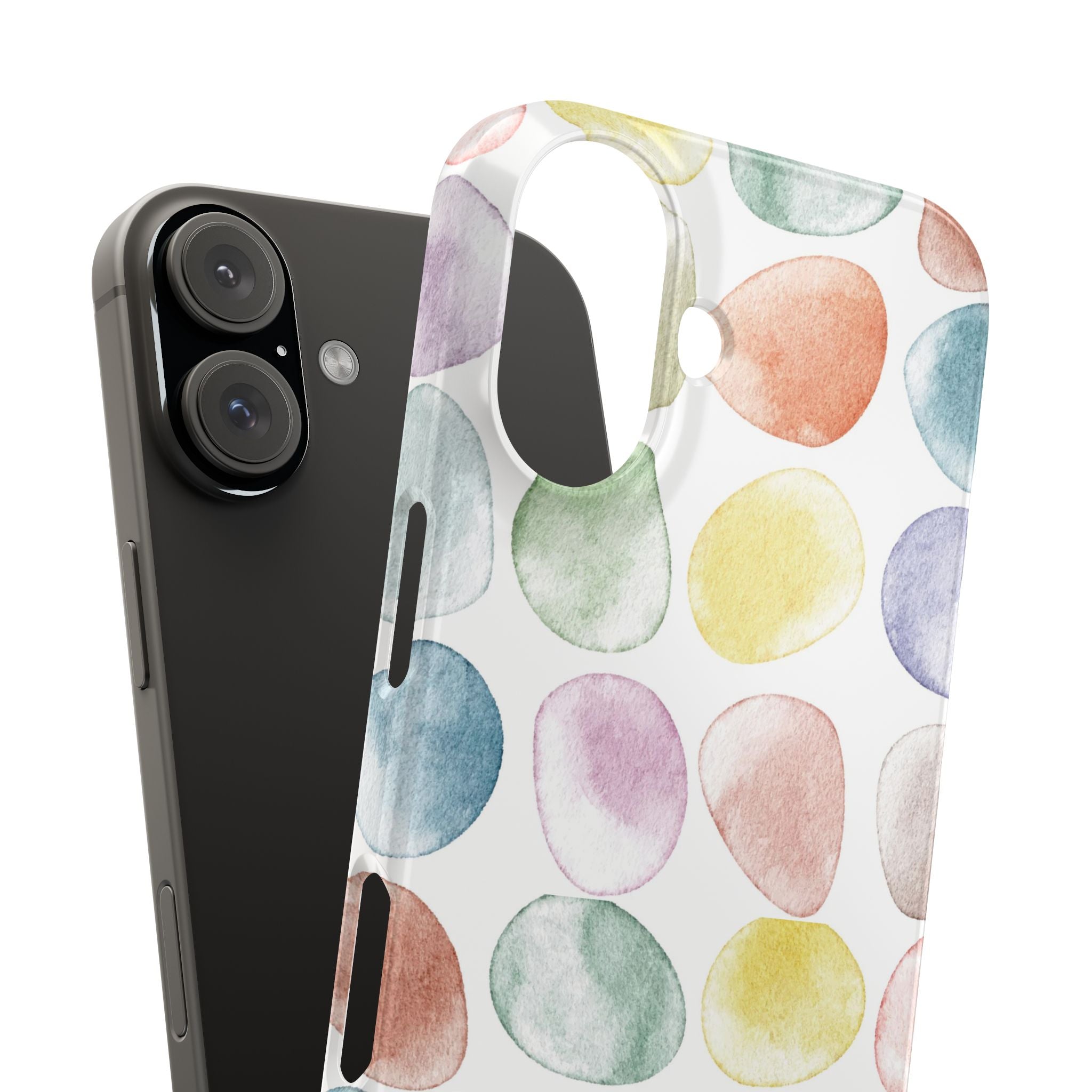 Colorful Watercolor Organic Circle Phone Cases