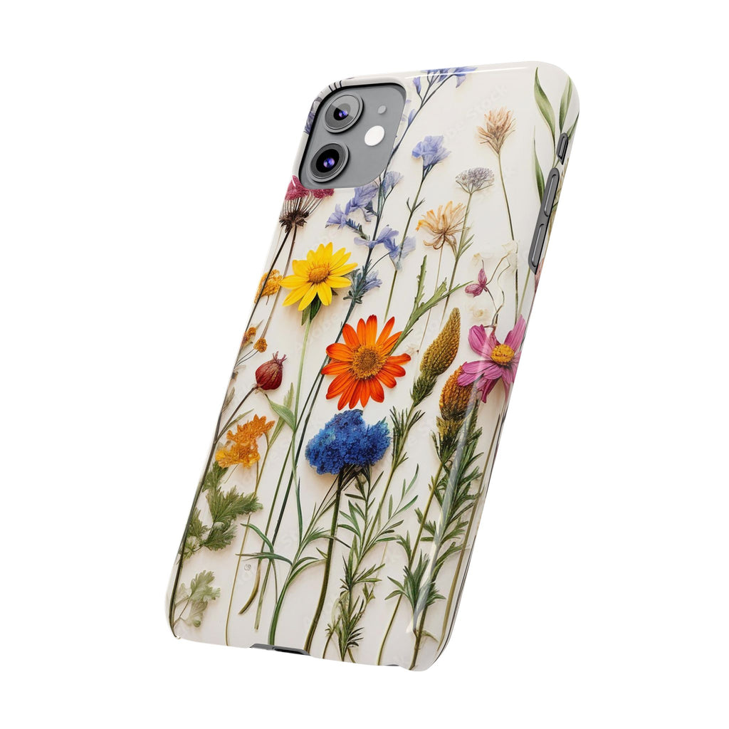 Floral Phone Cases, Pressed Flowers Design, iPhone 17 Case, Botanical Phone Accessories