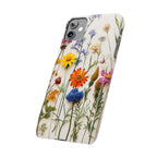 Floral Phone Cases, Slim Protective Cover, Pressed Flowers Design, iPhone 17 Case, Botanical Phone Accessories, Floral Theme Phone Case