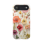 Pink Floral Pressed Flowers - Slim Case