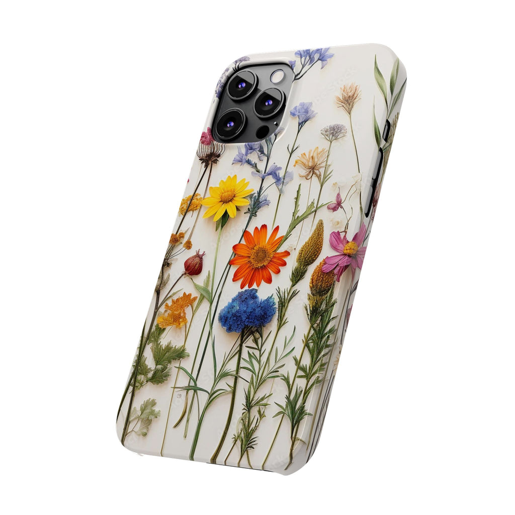 Floral Phone Cases, Pressed Flowers Design, iPhone 17 Case, Botanical Phone Accessories