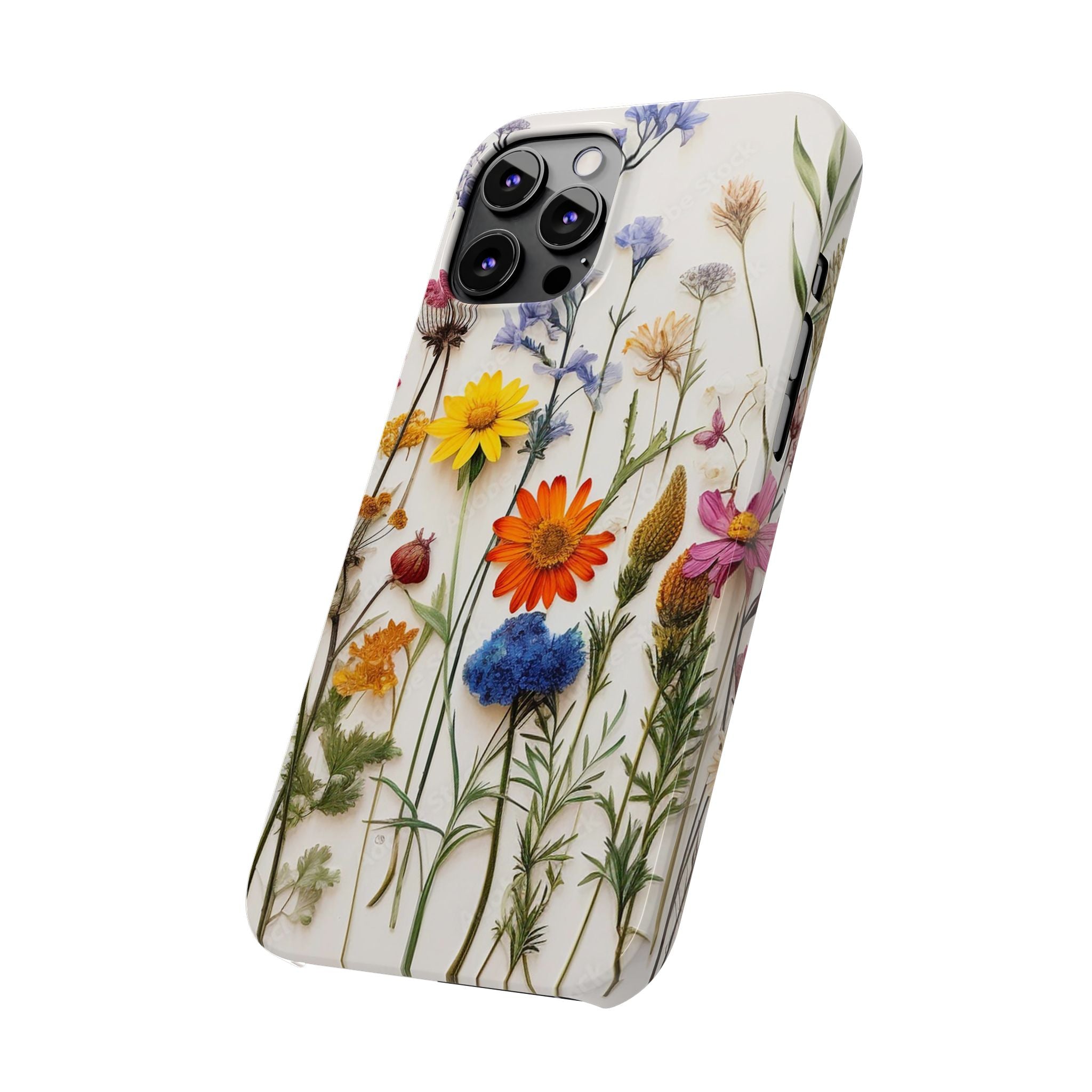 Floral Phone Cases, Pressed Flowers Design, iPhone 17 Case, Botanical Phone Accessories