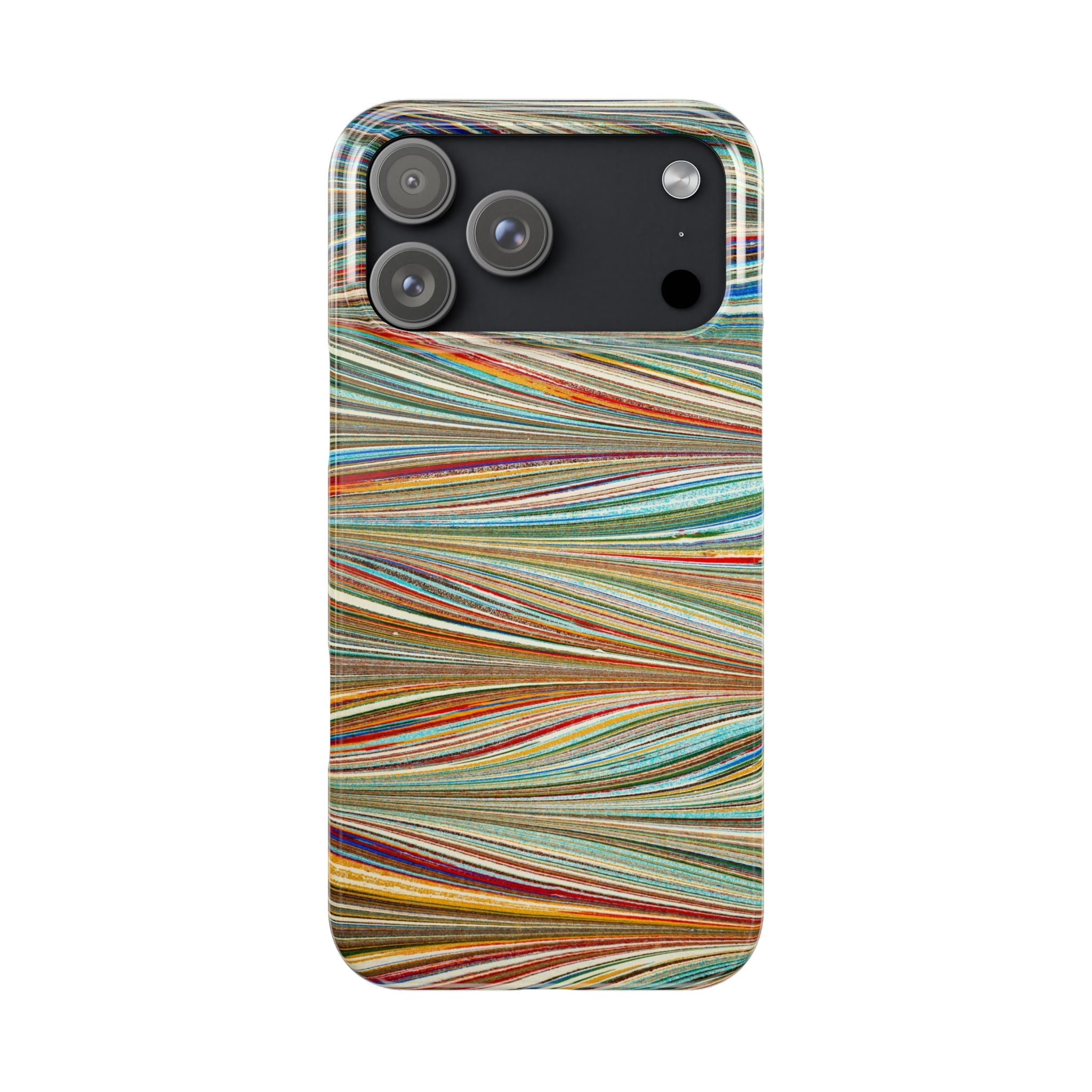 Traditional Hand-Marbled Florentine Multi-Colored Artwork for iPhone 17 and all sizes of iPhones