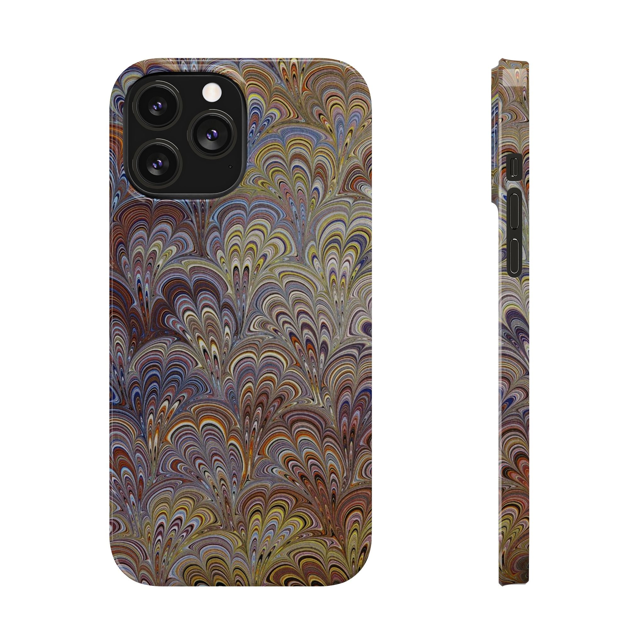 Italian Marbled Design, Multi-Colored Pallet, Slim Phone Cases, Case-Mate