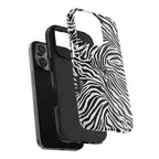 Zebra Black + White - Dual Layer Phone Case