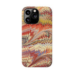 Marbled Design, Italy Feather Phone Case, Multi-Color, iPHONE16 Phone Cases and all sizes