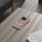 Pink Pastel Marbled Design, Italy Feather IPHONE17 + All Phone Cases