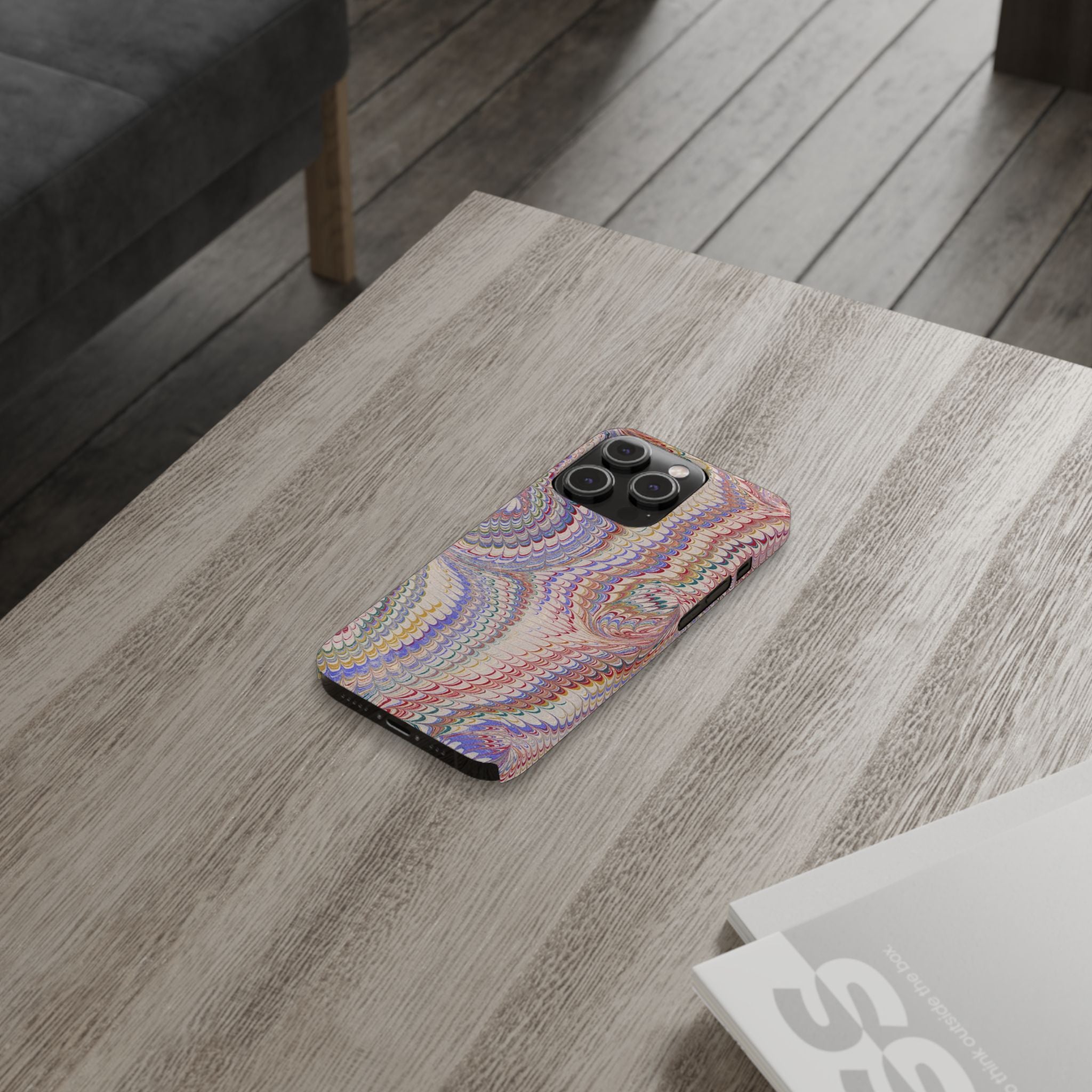 Pink Pastel Marbled Design, Italy Feather IPHONE17 + All Phone Cases