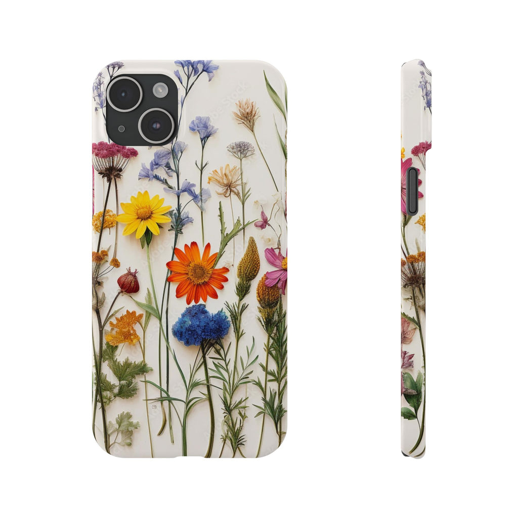 Floral Phone Cases, Pressed Flowers Design, iPhone 17 Case, Botanical Phone Accessories
