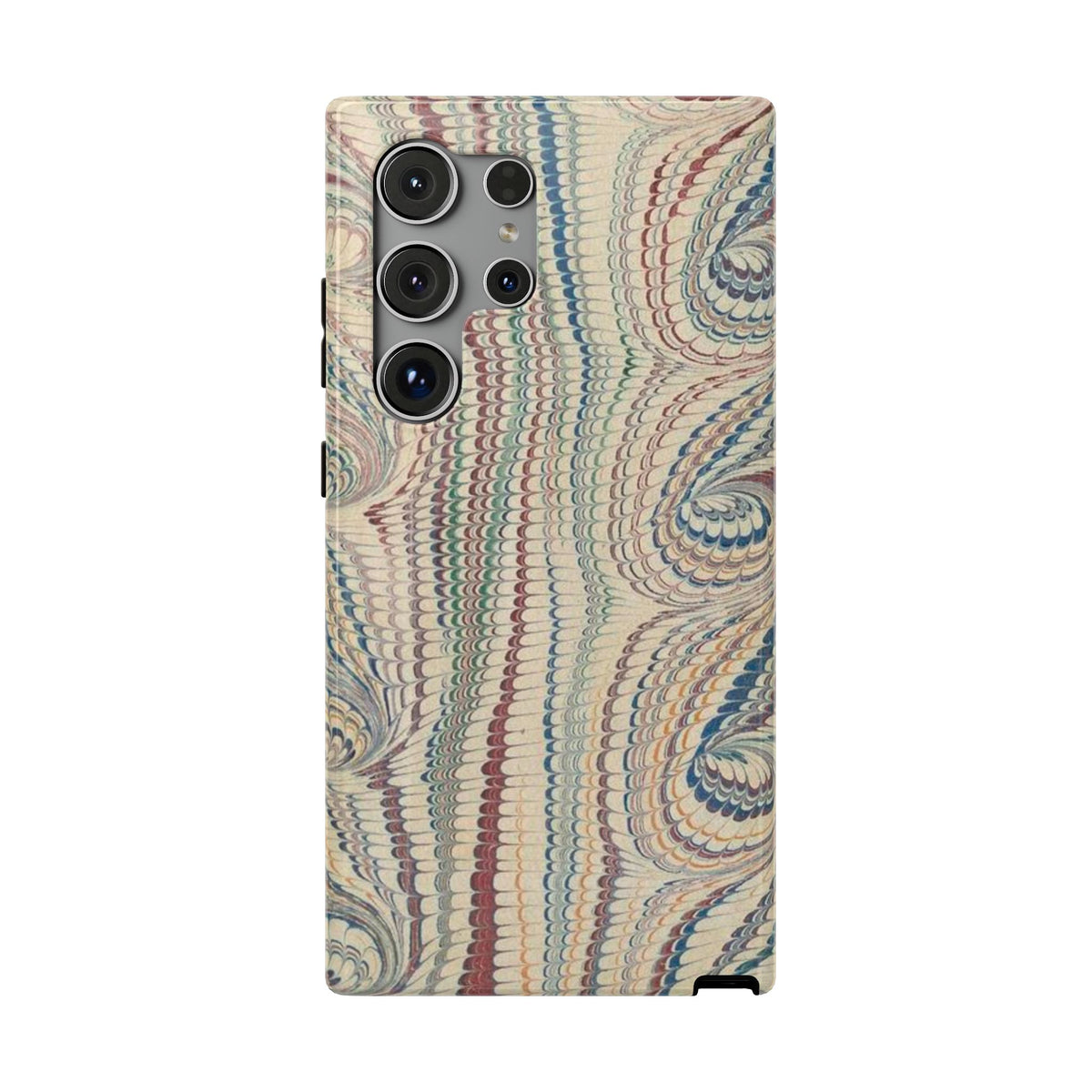 Italian Beige & Blue Marble Phone Case - Dual Layer Case - Impact-Resistant Durable Case for Apple & Samsung