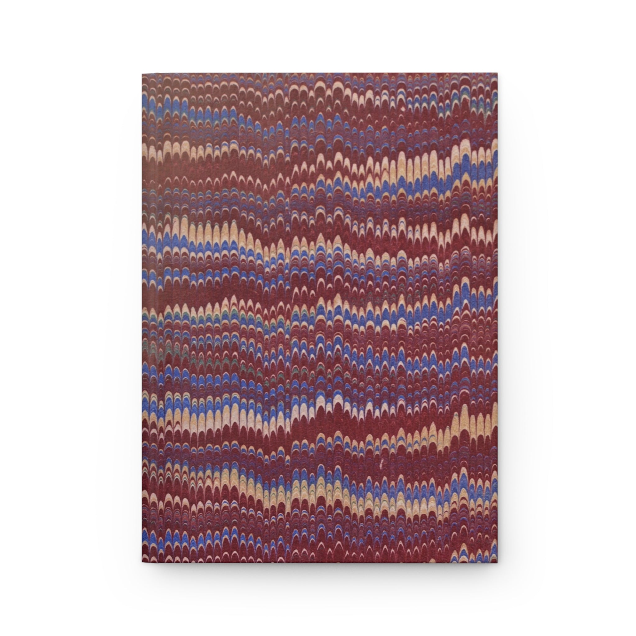 Burgundy and Blue Vintage Italian Marble Design on Hardcover  Matte Journal