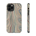 Italian Beige & Blue Marble Phone Case — Impact-Resistant Durable Case for Apple & Samsung