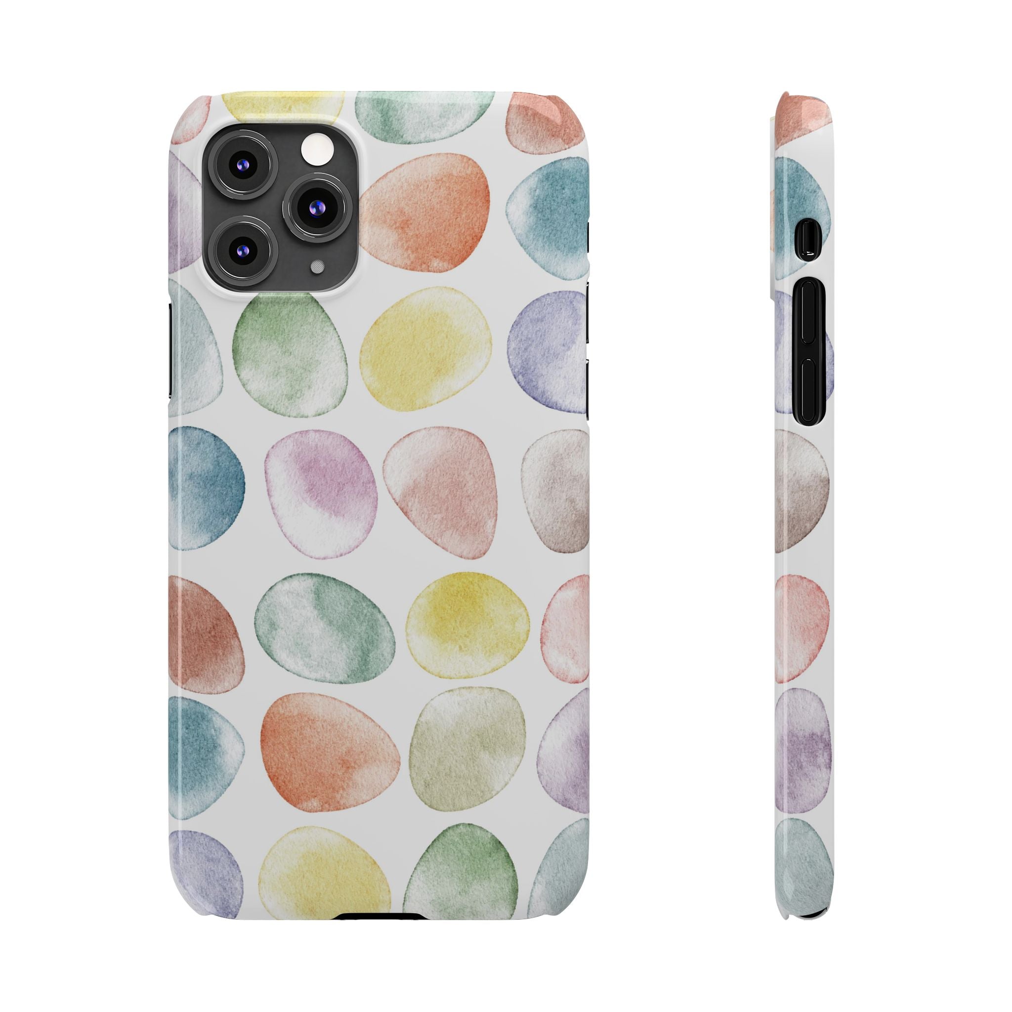 Colorful Watercolor Organic Circle iPhone 17 + many models Phone Cases