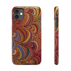 Italian Marbled Design, Red and Blue Pallet