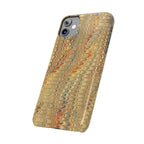 Phone Cases - Golden Fall Neutrals Italian Marbled Design, Gift for Art Lovers, Customizable and Stylish