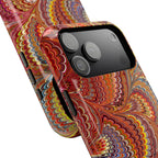 Red, Blue, Yellow Italian Marbled Phone Dual Layer Phone Case