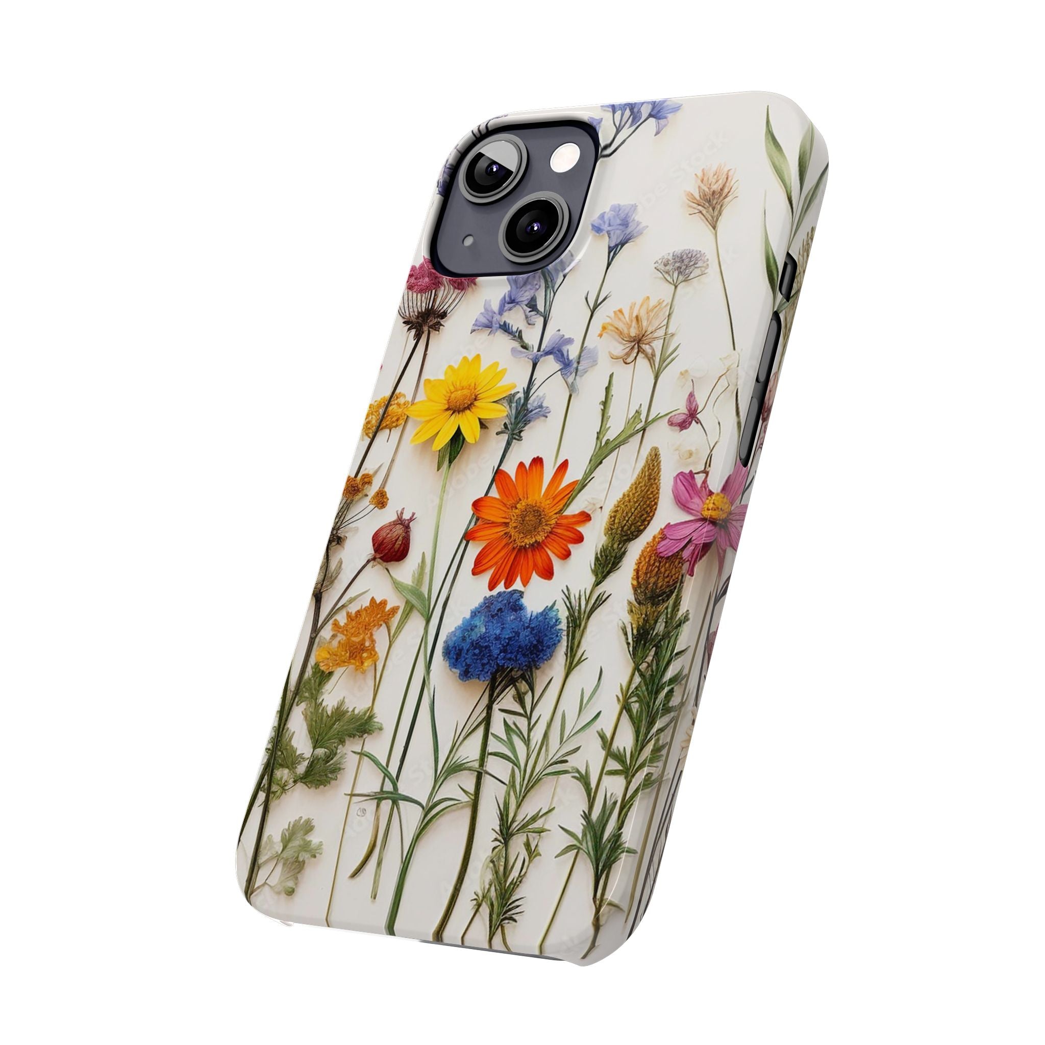 Floral Phone Cases, Pressed Flowers Design, iPhone 17 Case, Botanical Phone Accessories