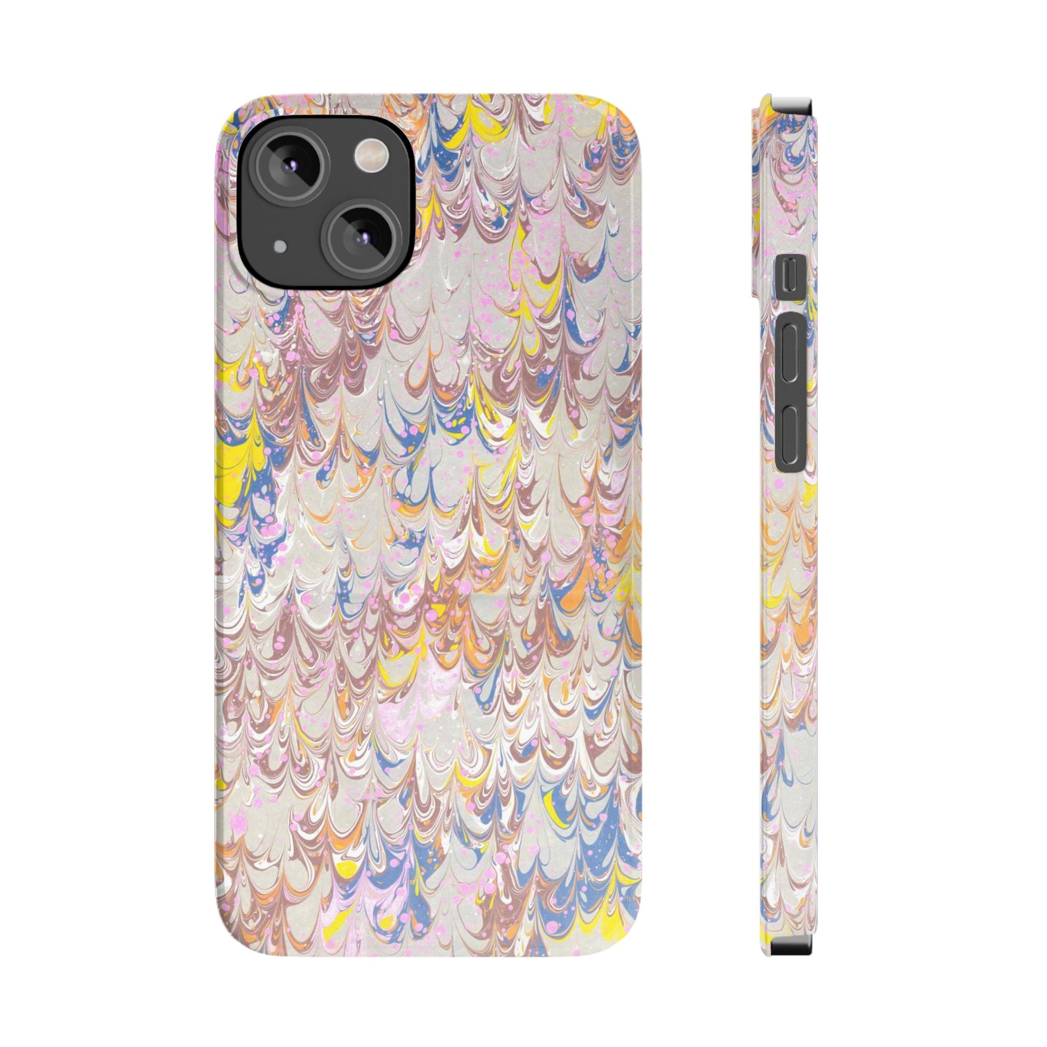 Multi-Color Italian Marbled Designed, Slim Phone Cases, Case-Mate