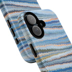 Blue Marbled Phone Cases iPhone 16 + Samsung + Apple + Google - all models, Vintage Marbled Design - Tough Cases