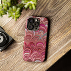 Shades of Pink Marbled Phone Case — Tough Protective Phone Cover