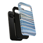Blue Marbled Phone Cases iPhone + Samsung - all models, Vintage Marbled Design - Tough Cases