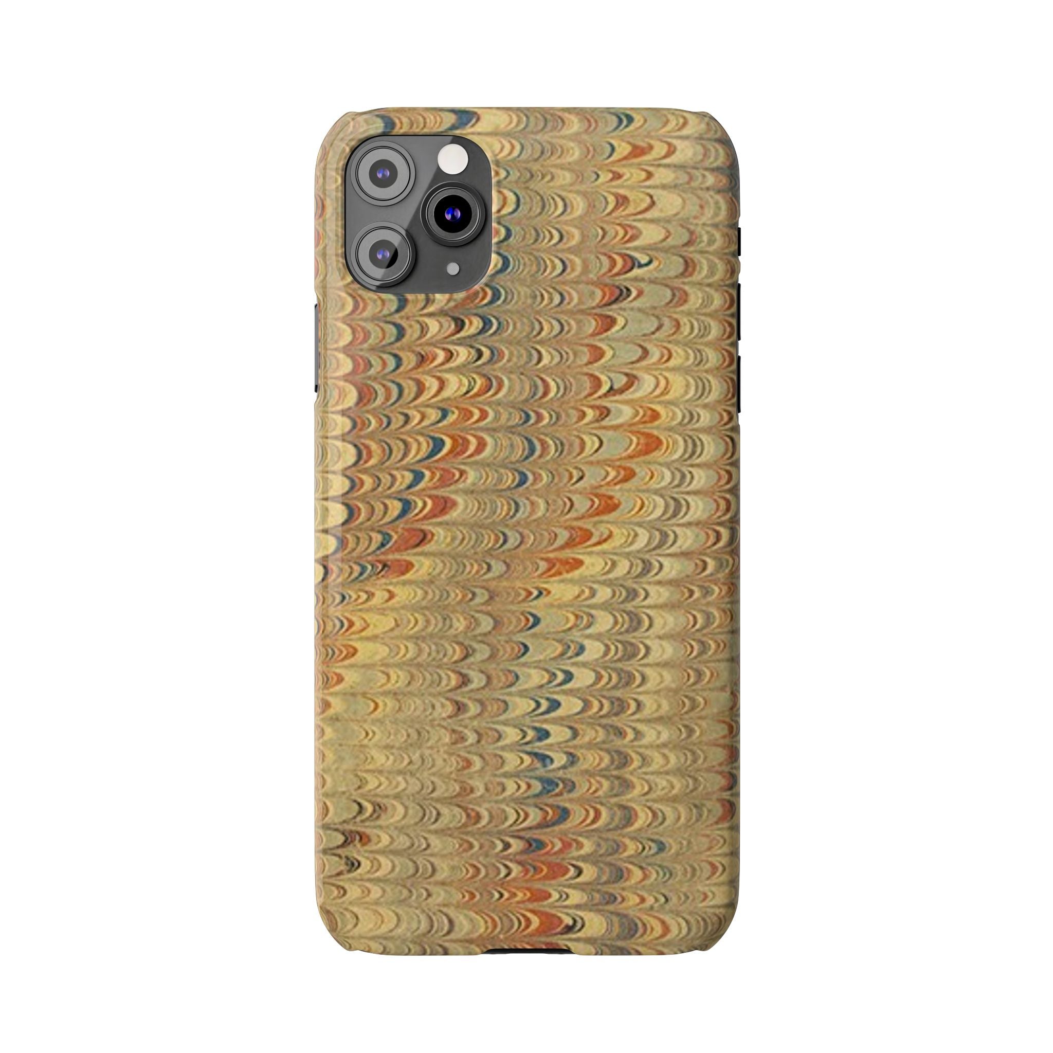 Phone Cases - Golden Fall Neutrals Italian Marbled Design, Gift for Art Lovers, Customizable and Stylish