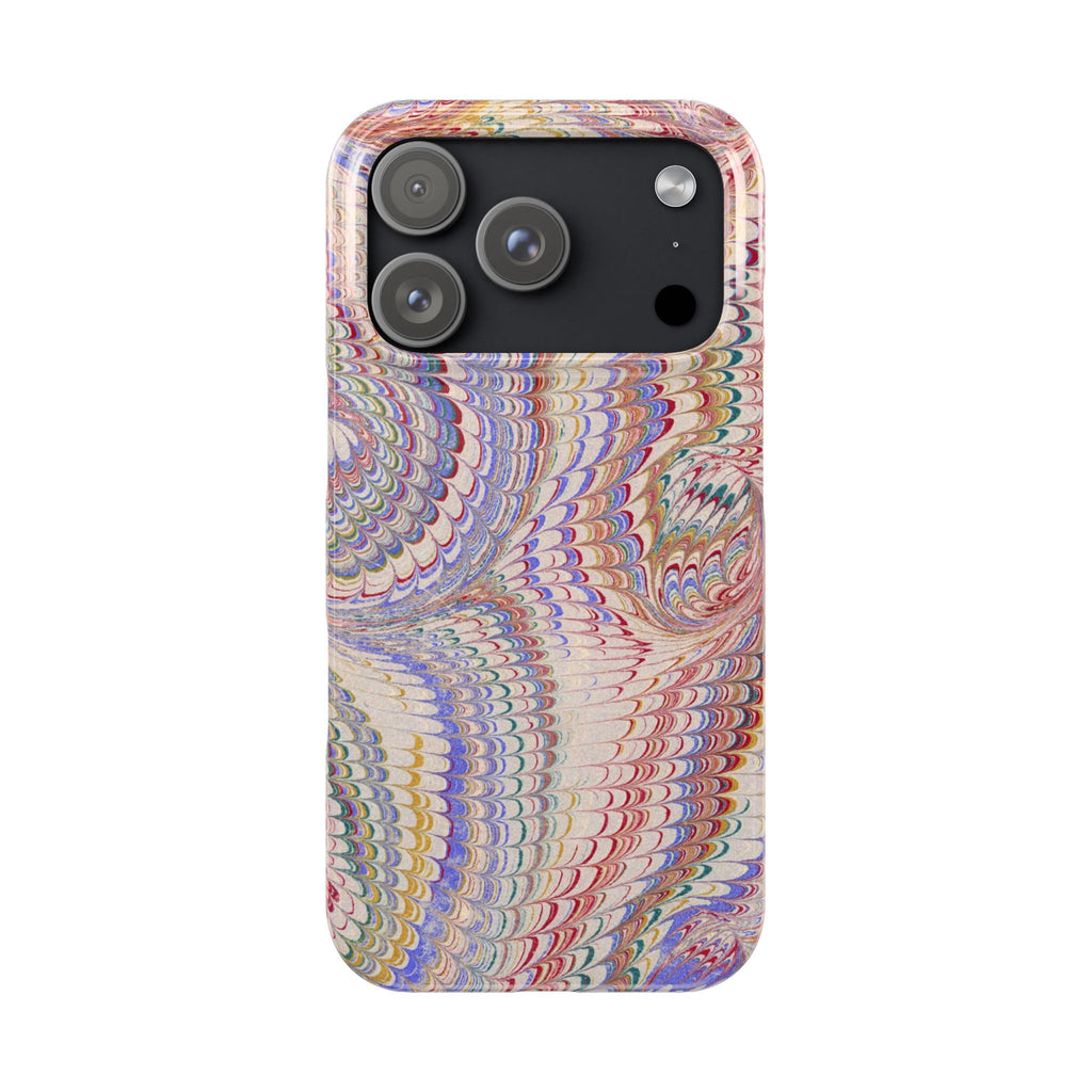 Pink Pastel Marbled Design, Italy Feather IPHONE17 + All Phone Cases