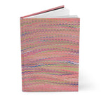 Vintage Italian Marbled Hardcover Journal Pink and Green