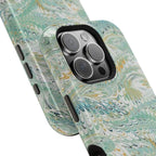 Mint Green Marbled Swirl Phone Case - Dual Layer