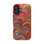 Red, Blue, and Yellow Marbled Phone Dual Layer Phone Case
