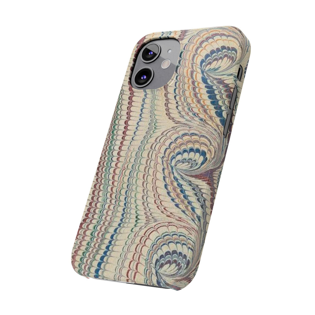 Beige and Neutrals Italian Vintage Marbled Paper Design on iPhone 17 + All Cases