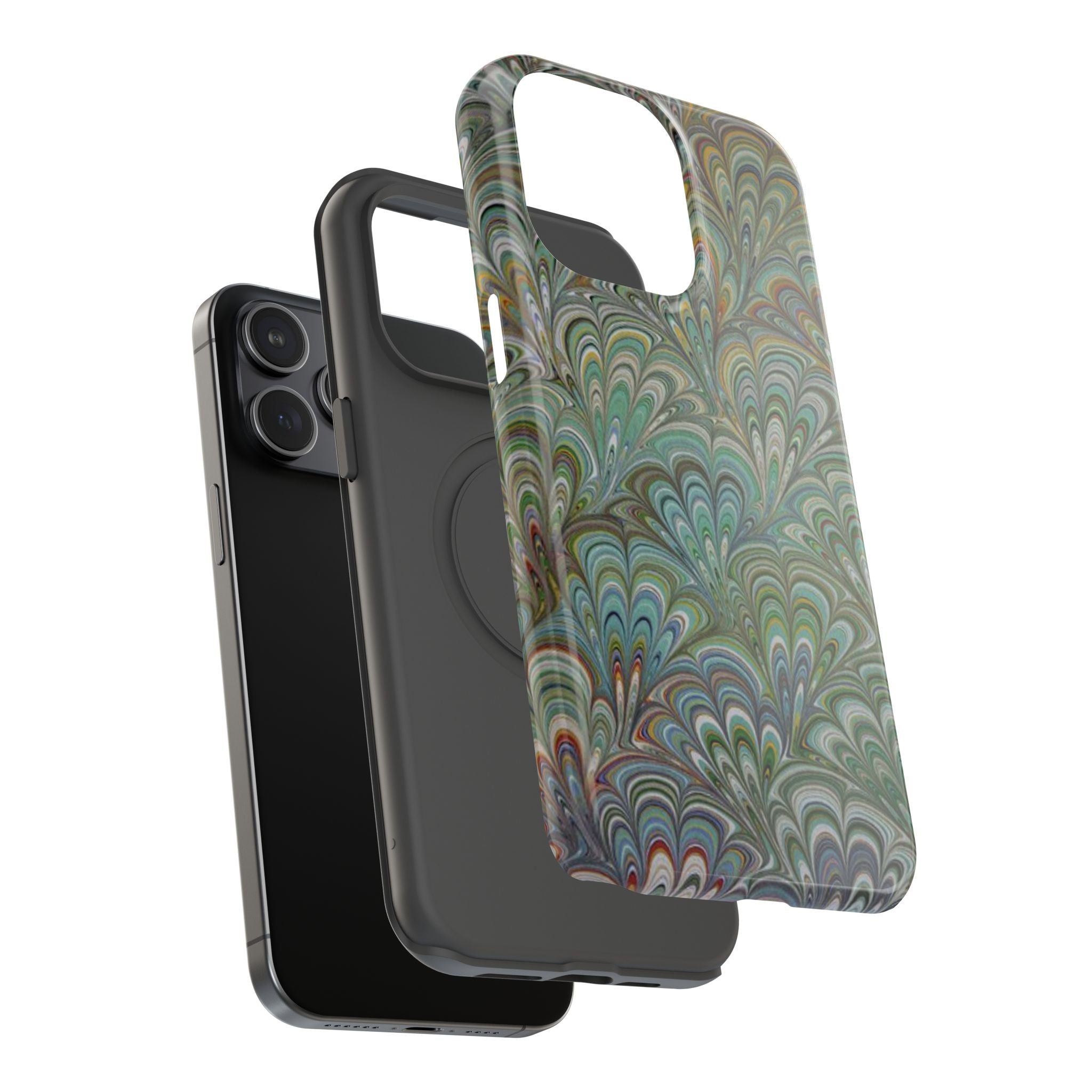 Italian Peacock Green Highly Durable Phone Case for Apple + Samsung