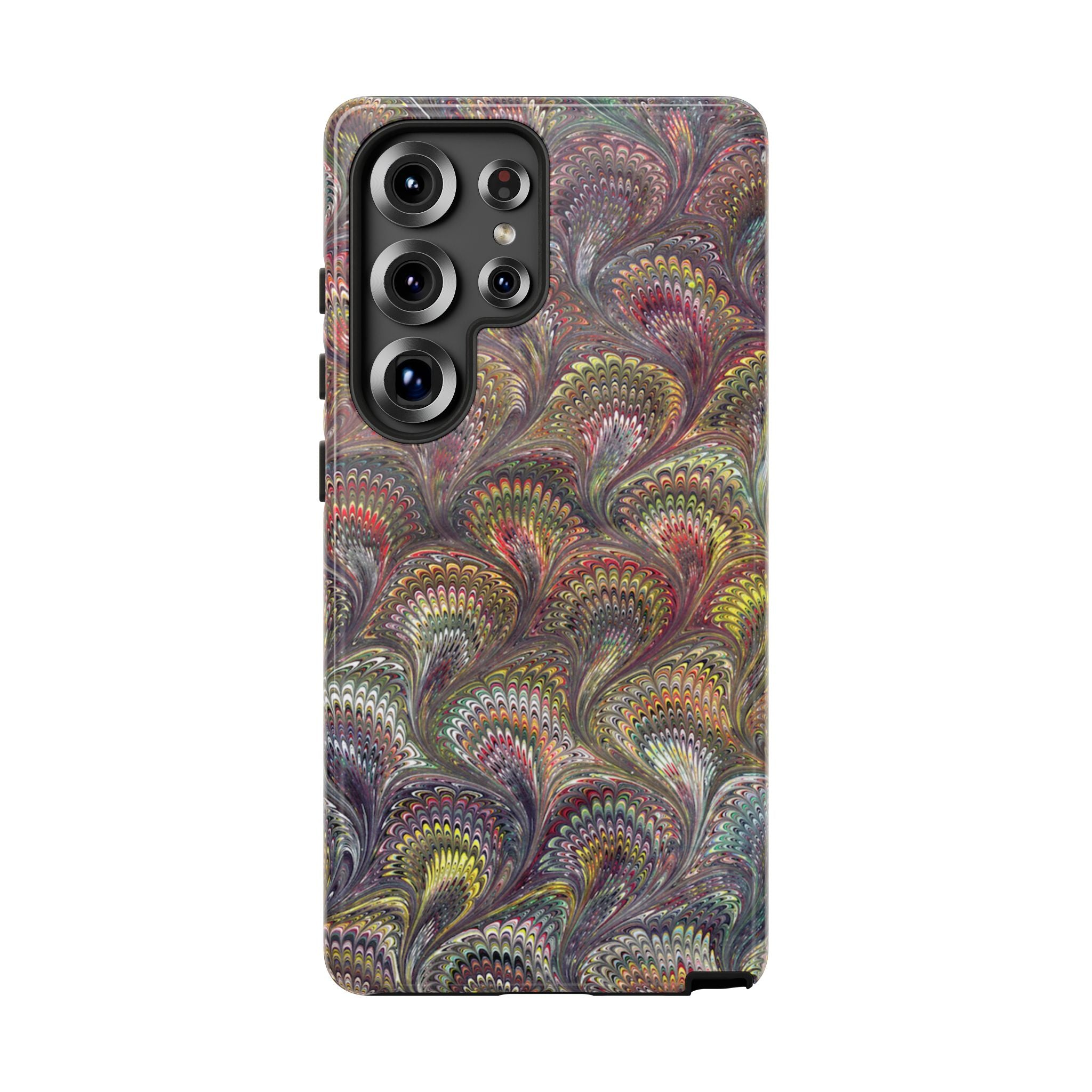 Vintage Chevron Marbled Pattern - Multi-Color Phone Case