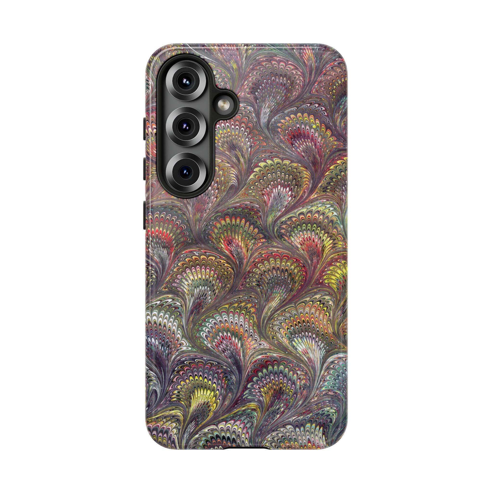 Vintage Chevron Marbled Pattern - Multi-Color Phone Case